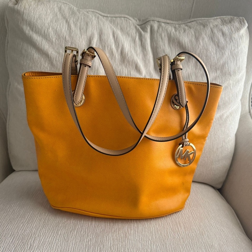 Michael Kors Vibrant Yellow Tote Bag